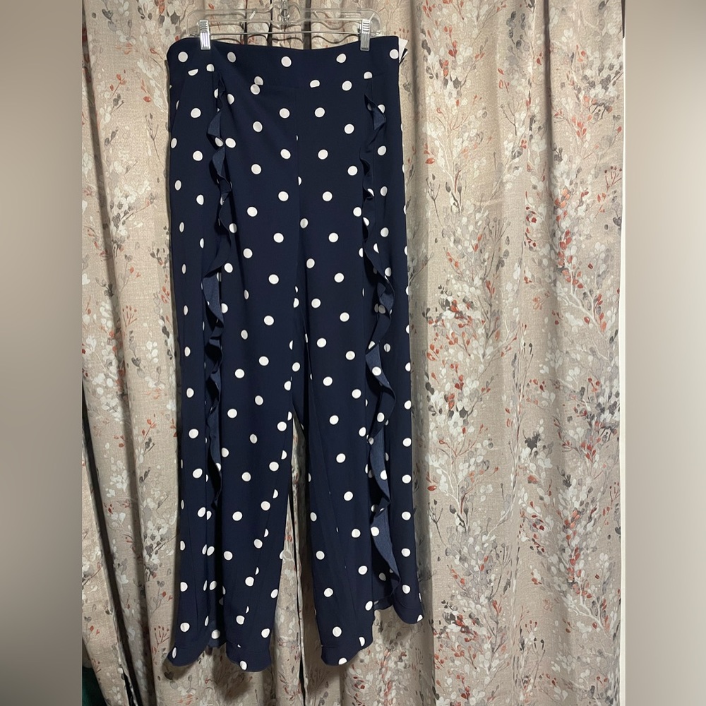 7th Avenue NY & Co. Palazzo Pant in Polka Dot, Women’s XL, NWT